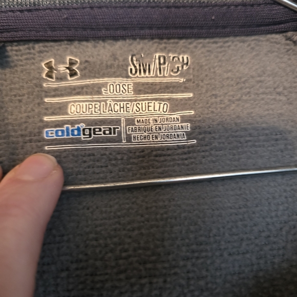 Under Armour Gray Quarter-Zip Pullover Coldgear Loose. Sz Small - Picture 6 of 7